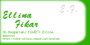ellina fikar business card